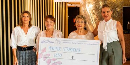Montauk Steakhouse Ibiza entrega más de 6.000 euros a la Asociación Elena Torres