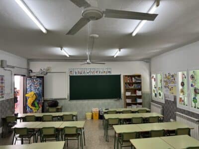 O Beach Ibiza dona 38 ventiladores al Colegio Trinitarias de Sant Antoni