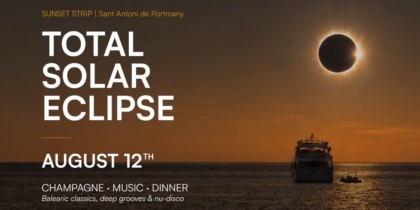 Champán, gastronomía y música: Vive el eclipse en Savannah Ibiza