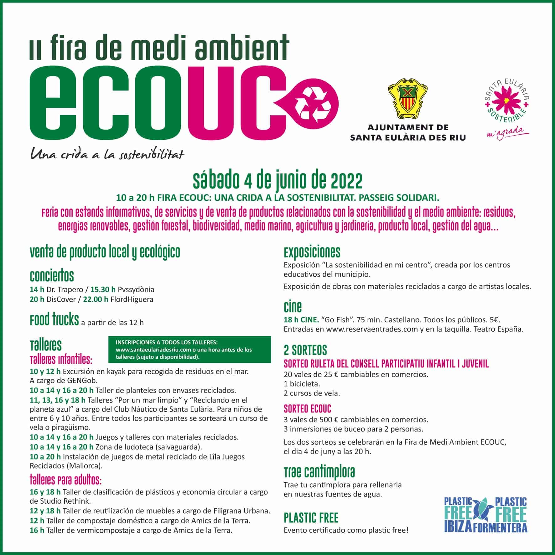 Feria ECOUC de Medio Ambiente en Santa Eulalia- Ibiza Agenda cultural y de eventos Ibiza Ibiza