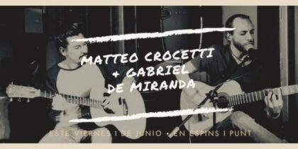 Matteo Crocetti y Gabriel Miranda el viernes en Es Pins i Punt