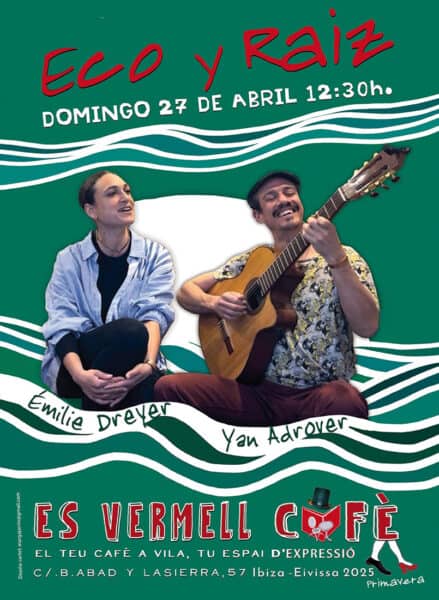 Concierto de Eco y Raíz este domingo en Es Vermell Café