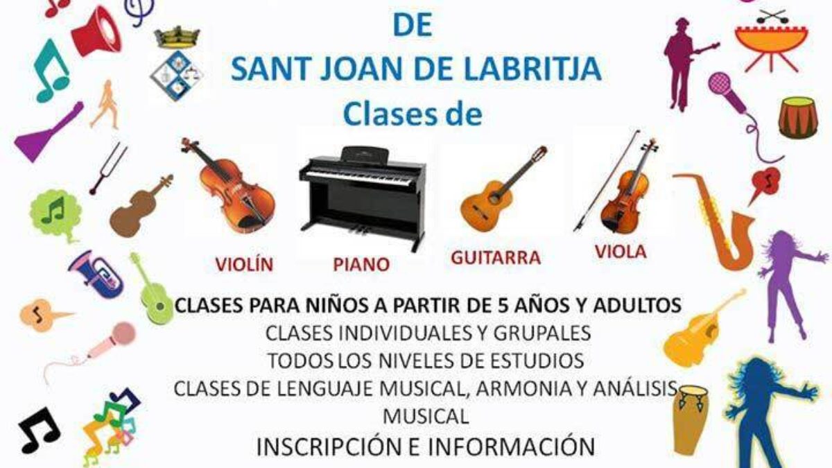 satisfacción violín pellizco Abiertas las clases de la Escuela de Música de San Juan
