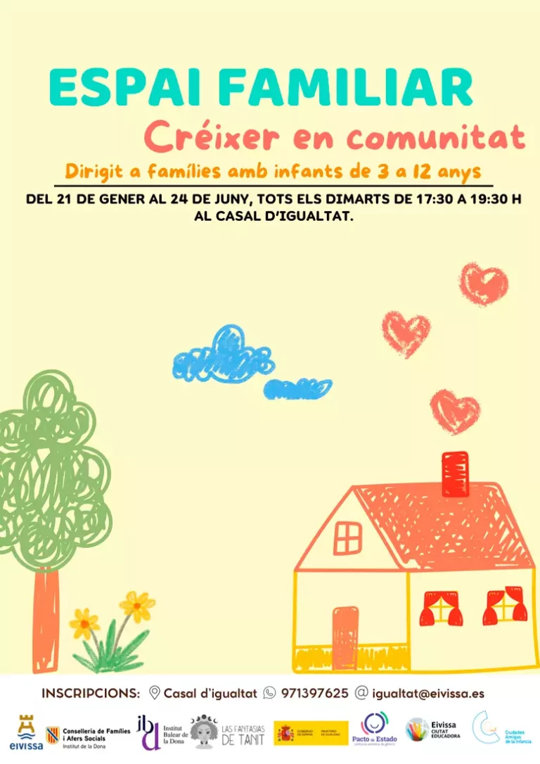 Espacio familiar, crecer en comunidad en el Casal de Igualdad