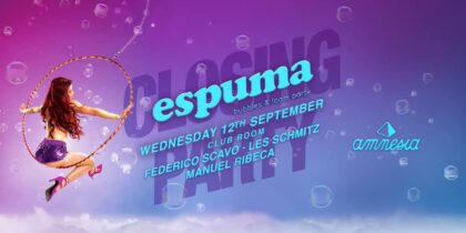 Closing de la Fiesta de la Espuma en Amnesia Ibiza