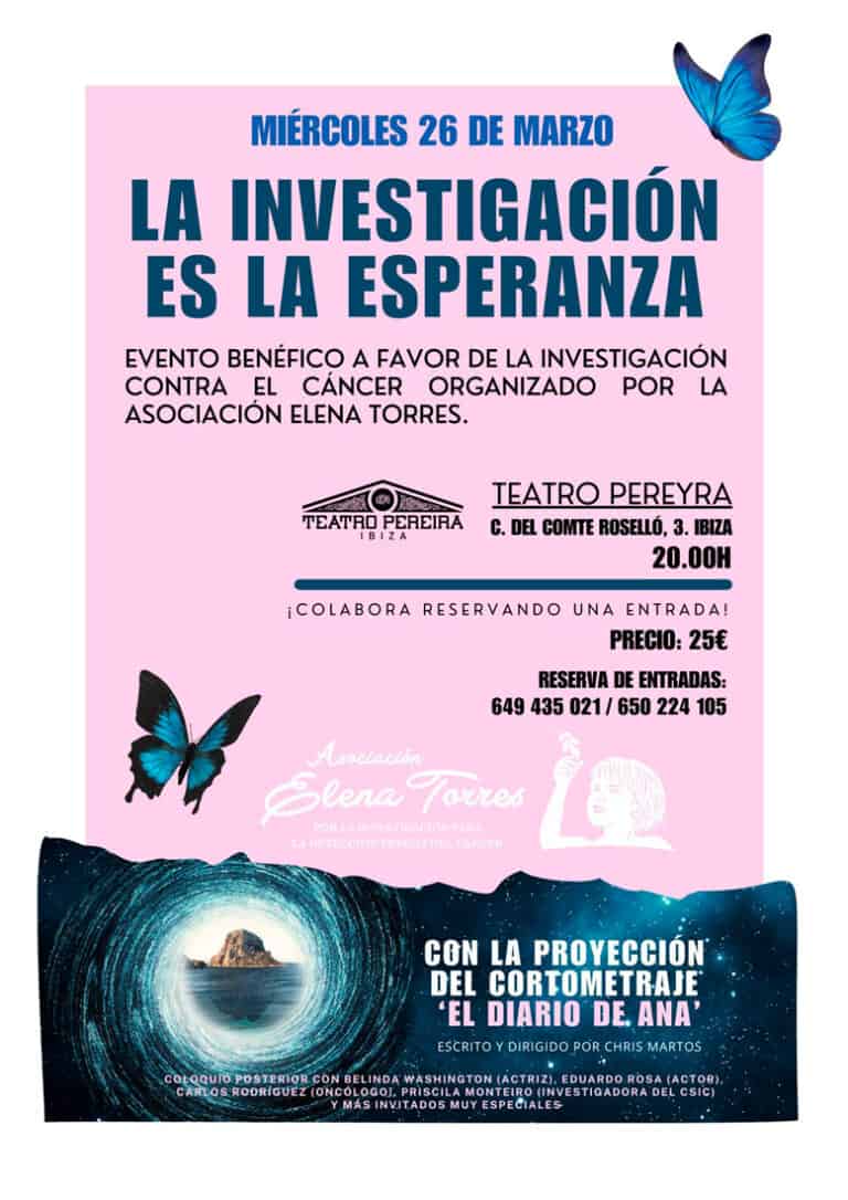 La investigación es la esperanza, evento por la Asociación Elena Torres en Teatro Pereyra