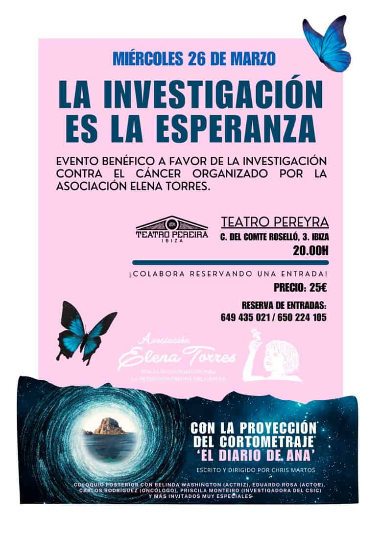 La investigación es la esperanza, evento por la Asociación Elena Torres en Teatro Pereyra