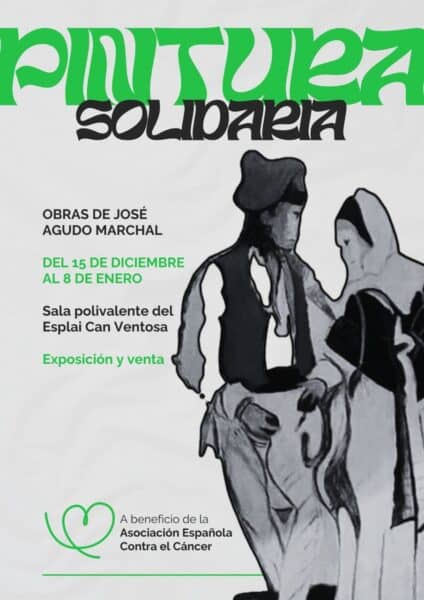 Pintura solidaria en Can Ventosa por la AECC