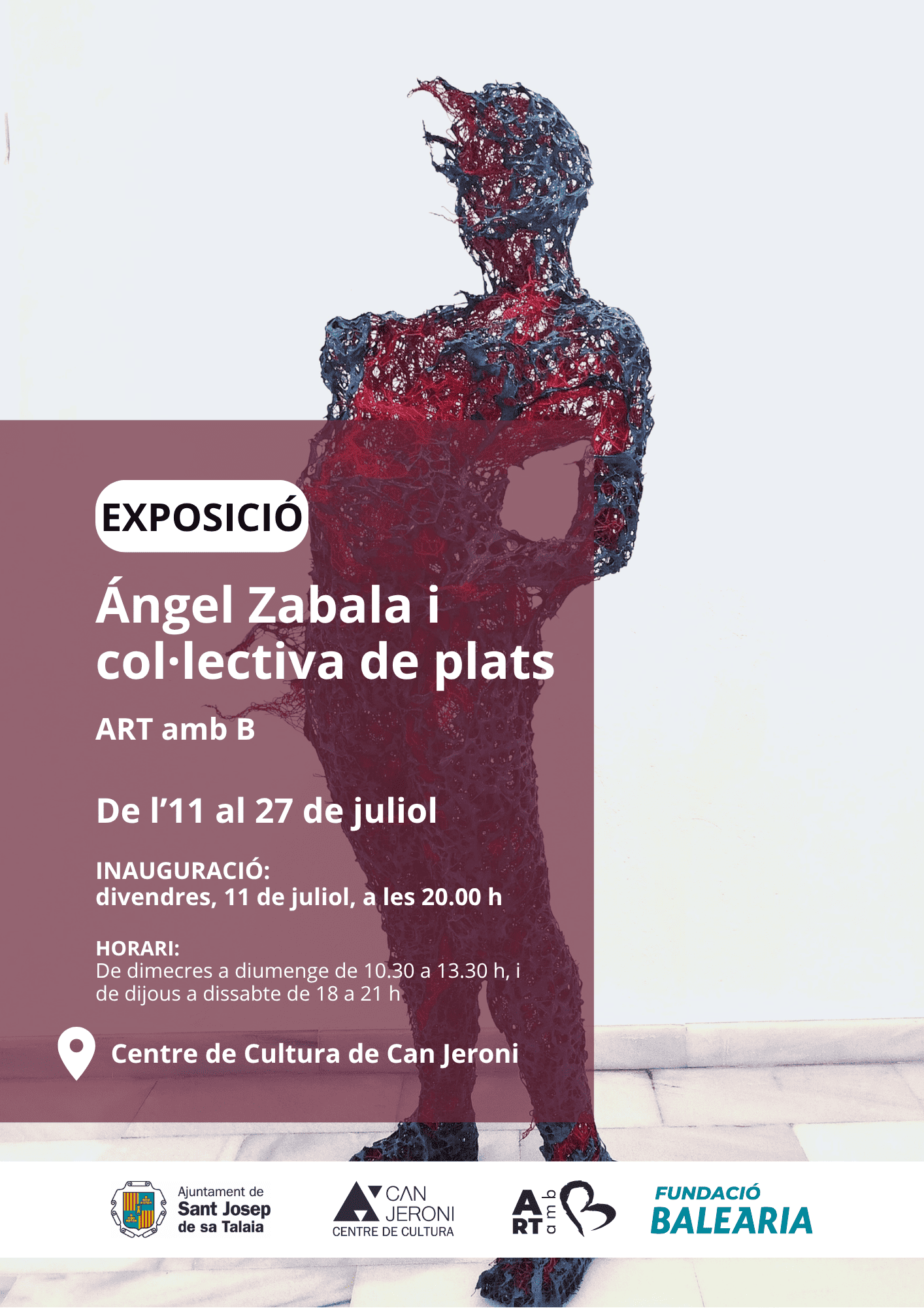 Exposición de Ángel Zabala y colectiva de platos en Can Jeroni