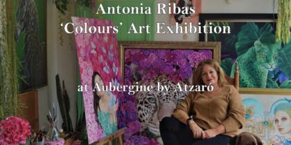 Farben, Ausstellung von Antonia Ribas in der Aubergine Ibiza