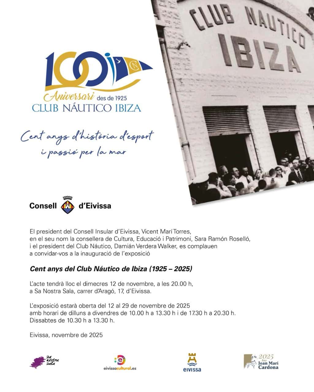 Exposición homenaje al centenario del Club Náutico de Ibiza