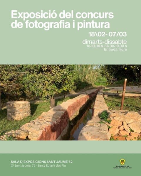 Exposición del concurso de fotografía y pintura en Santa Eulalia