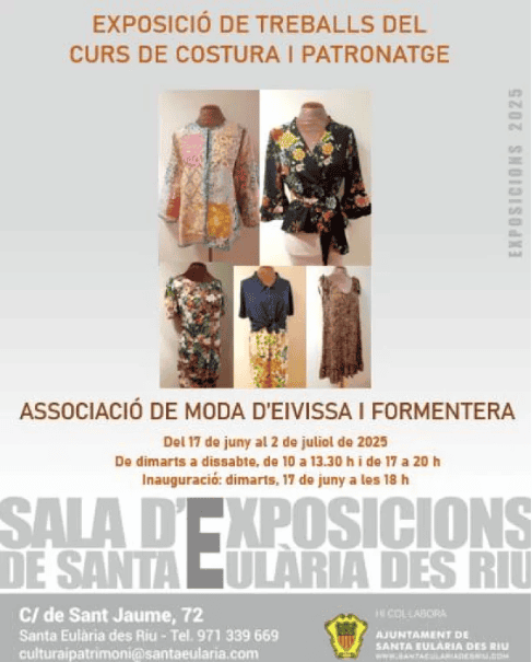 Exposición de costura y patronaje en Santa Eulalia