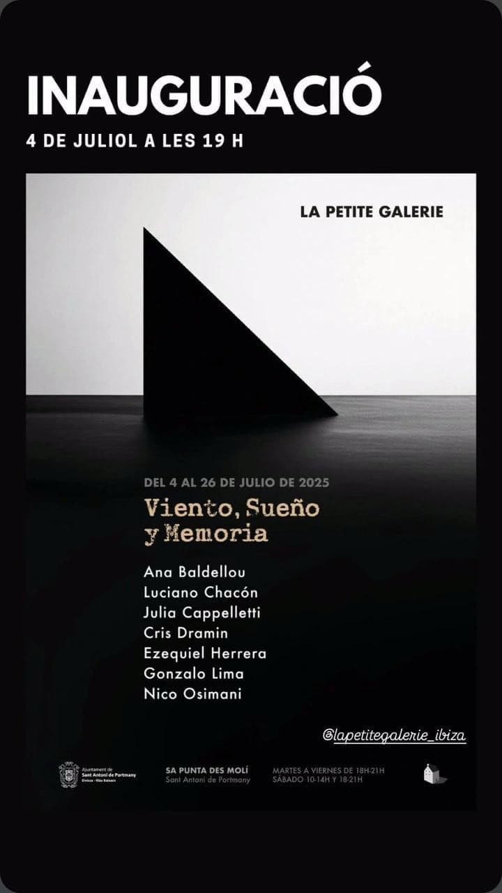 Viento, Sueño y Memoria, muestra de La Petite Galerie en Sa Punta des Molí