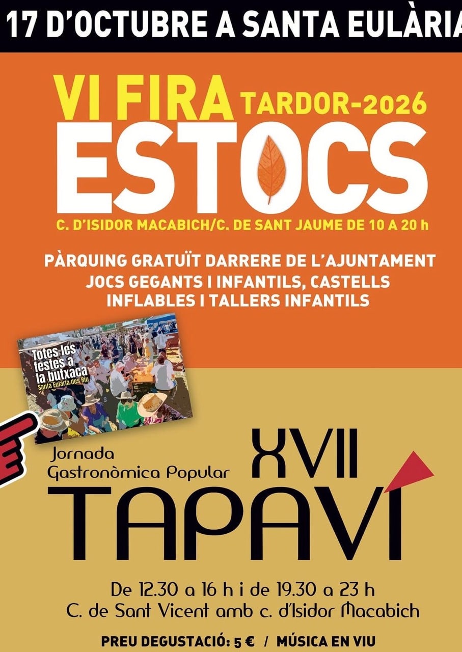VI Feria de Stocks de otoño y XVII Tapaví en Santa Eulalia