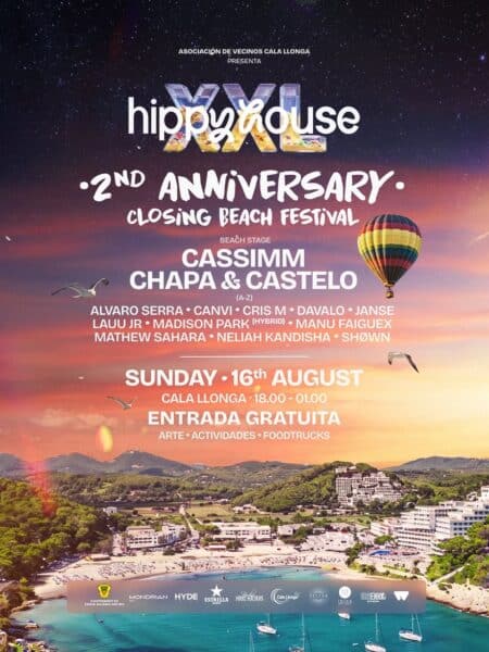 Soul at the Beach, fiesta en la playa con el aniversario de Hippy House