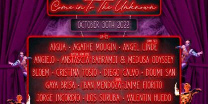 Come into the unknown, Halloween party in Bora Bora Ibiza with Storytellers