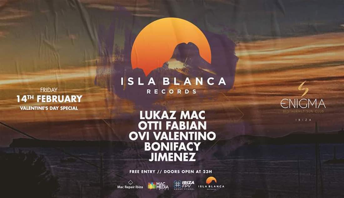 Isla Blanca Records party to celebrate Valentine's Day in Enigma Ibiza