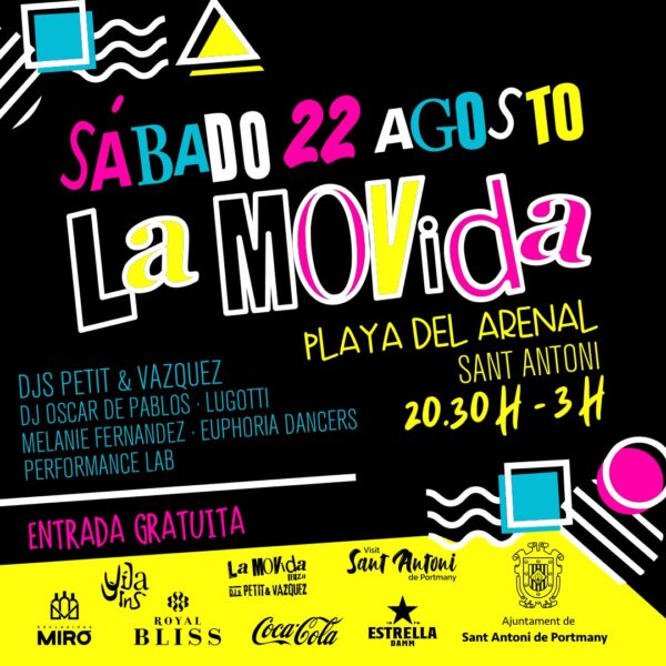 Sesión especial de XX Aniversario de La Movida Ibiza Fiestas de Sant Bartomeu