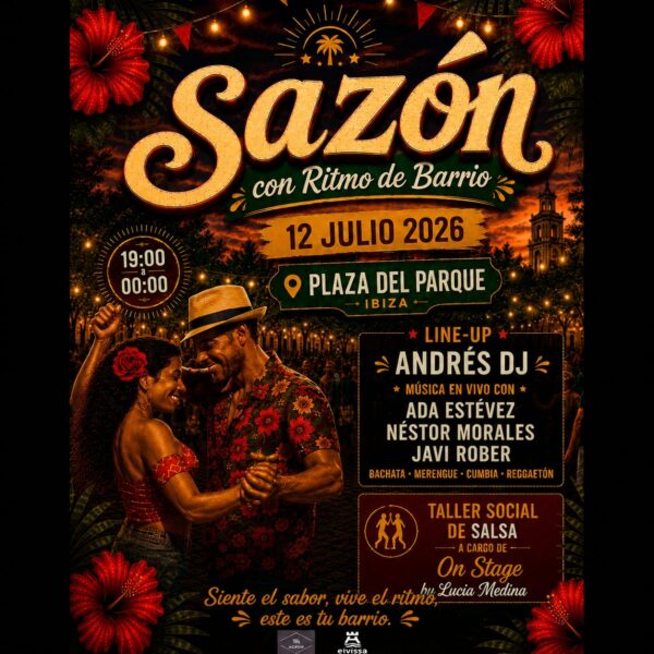 Sazón con Ritmo de Barrio, fiesta latina en Ibiza