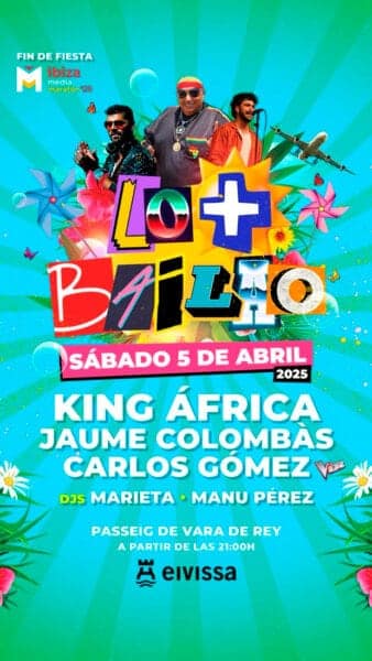 Lo más bailao, fiesta con King África tras la Ibiza Media Maratón