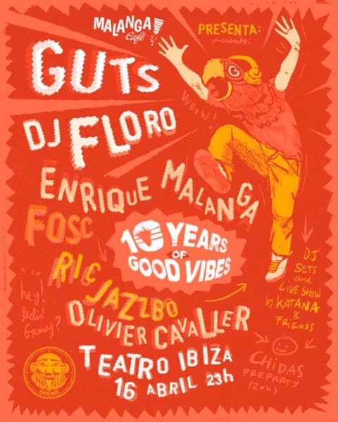 Fiesta 10 Aniversario de Malanga en Teatro Ibiza