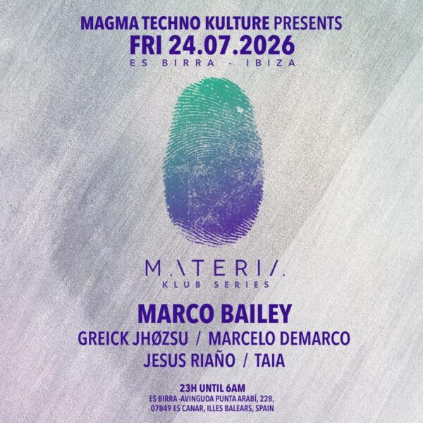 Marco Bailey aterriza en Es Birra con MAGMA Techno Kulture