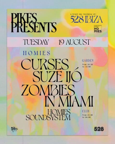 Homies celebra su décimo aniversario en Pikes Presents...528 Ibiza