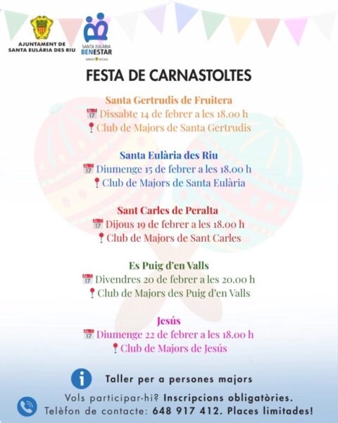 Carnaval para mayores en Santa Eulalia