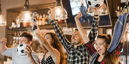 Voetbal op Ibiza. Bars en restaurants waar u de wedstrijden van uw team kunt bekijken