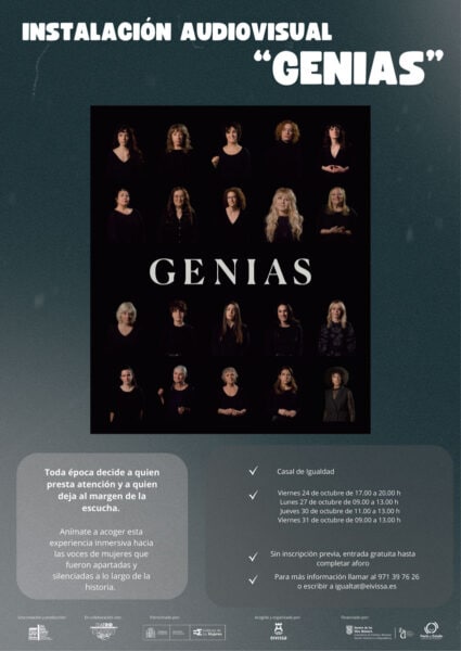 Genias, instalación audiovisual sobre las escritoras silenciadas
