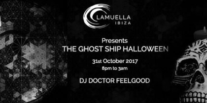 Dîner d'Halloween sur le bateau fantôme de Lamuella Ibiza