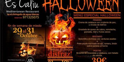 Halloween weekend for children in Es Caliu restaurant