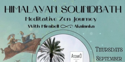 Baño de Sonido Himalayo y Viaje Meditativo Zen en Atzaró Agroturismo Hotel Ibiza