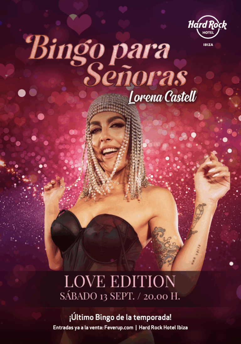 Bingo para señoras en Hard Rock Hotel Ibiza
