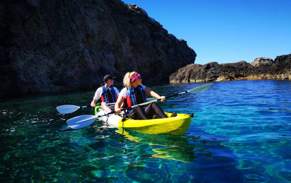 Kayak en Ibiza