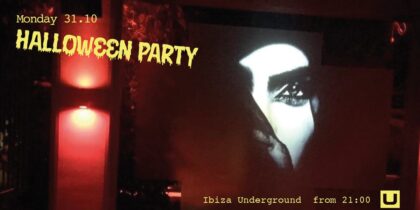Halloween Party im Untergrund von Ibiza