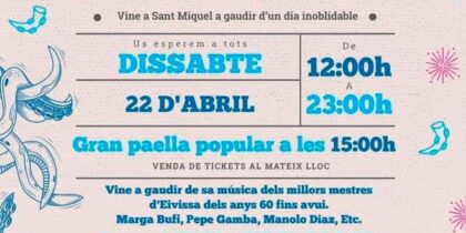 Música y paella popular en la Tercera Fira del Pop de San Miguel Ibiza