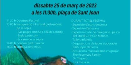 III Festival Gastronòmic de la Sèpia a Sant Joan Eivissa
