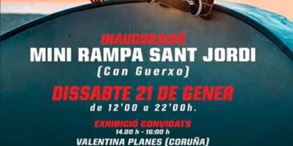 Inauguration of the mini Skate ramp of Sant Jordi