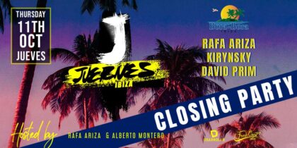 Juernes Ibiza slotfeest in Bora Bora Ibiza