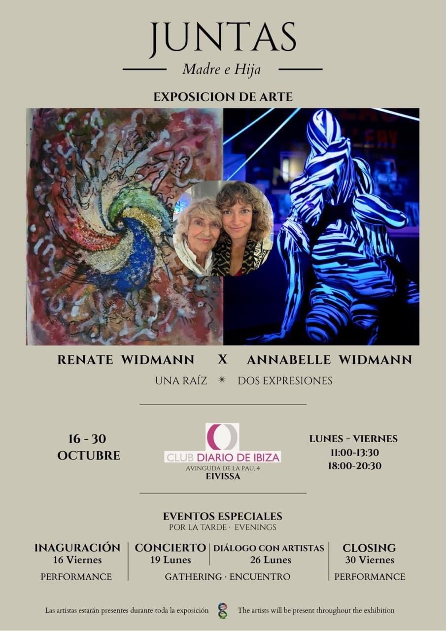 Juntas, exposición de Renate Widmann y Annabelle Widmann