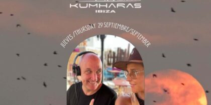 Igor Marijuan et Cris 44 animent le coucher de soleil Kumharas Ibiza Événements Ibiza Conscious Ibiza