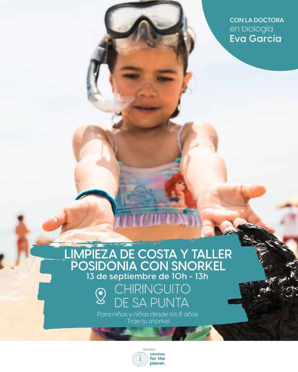 Limpieza de costa y snorkel con Creatives for the Planet