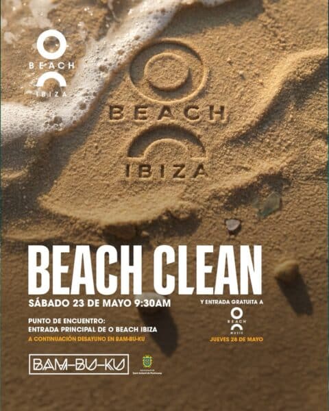 Limpieza de Playa con O Beach y Bam-Bu-Ku Ibiza