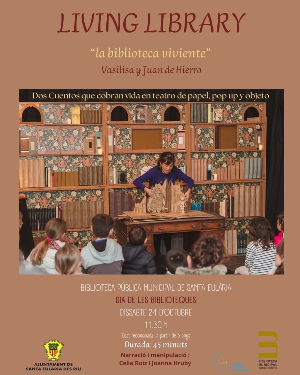 Living Library por el Día de las Bibliotecas en Santa Eulalia
