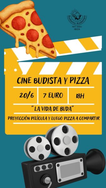 Cine budista y pizza en Medita en Ibiza