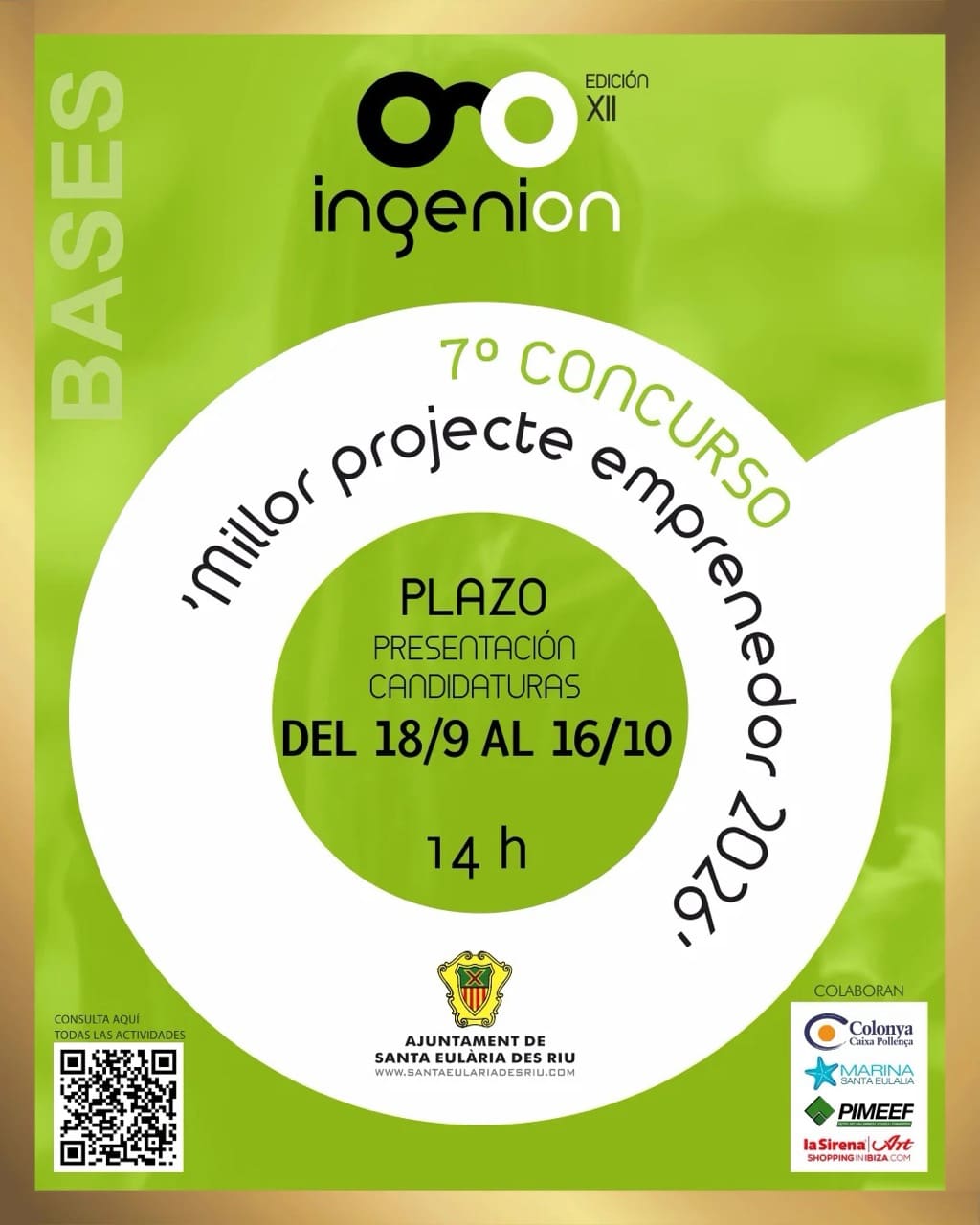 Convocatoria de Ingenion para el mejor proyecto emprendedor de Ibiza