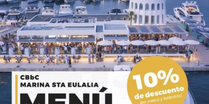 10% korting op het menu van de dag bij CBbC Marina Santa Eulalia Lifestyle Ibiza