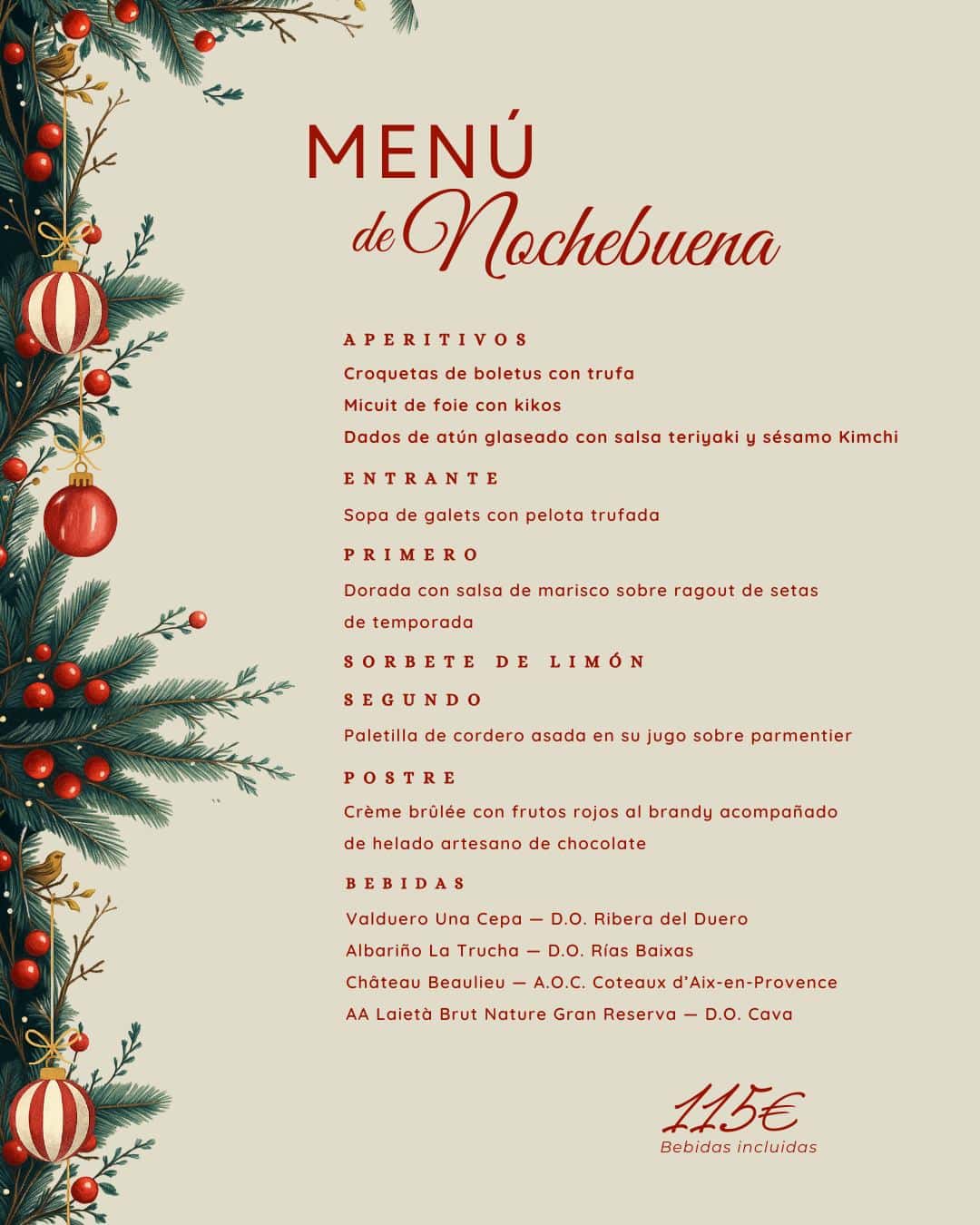 Menús de Nochebuena y Nochevieja en Ebusus CBbC Restaurant Ibiza Menús de Nochebuena y Nochevieja en Ebusus CBbC Restaurant Ibiza